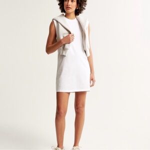Abercrombie White Tee Shirt Sleeveless Dress